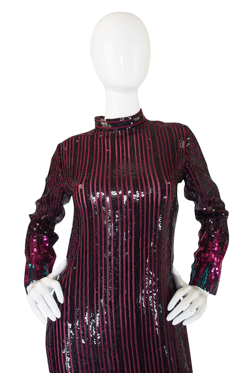 1970s Ombre Sequin Ruben Panis Maxi Dress – Shrimpton Couture