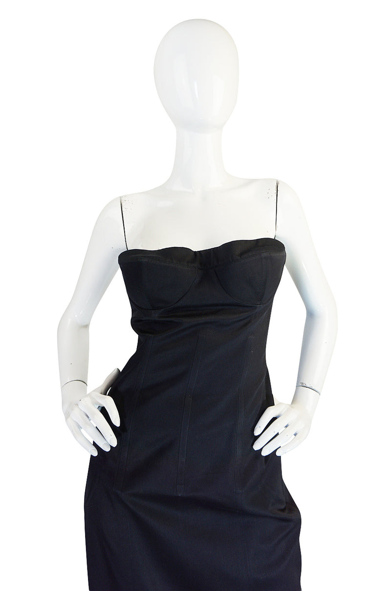 Spring 2001 Tom Ford for Gucci Black Bustier Dress – Shrimpton Couture