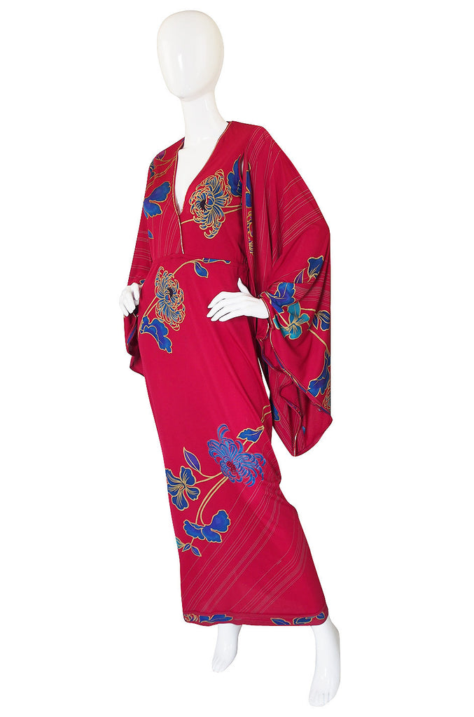 1970s Leonard Angel Sleeve Caftan Dress | Shrimpton Couture