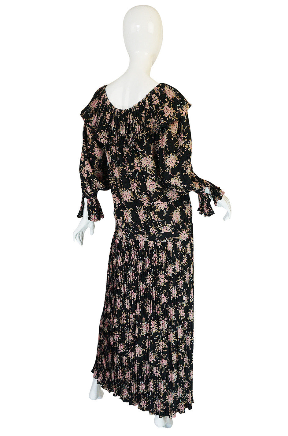 Late 1970s Gina Fratini Silk Print Multi Length Dress – Shrimpton Couture