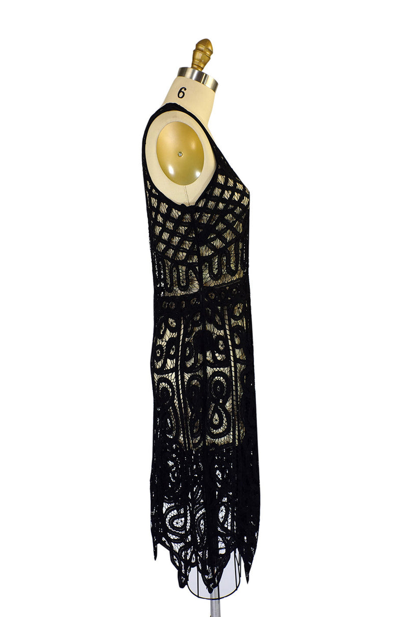 1920s Tape Lace & Beaded Flapper Dress – Shrimpton Couture