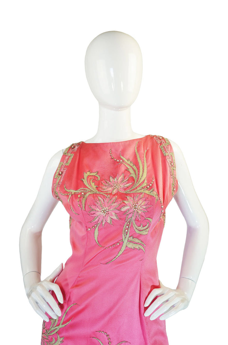 1960s Beaded Silk Satin Curiel Gown – Shrimpton Couture