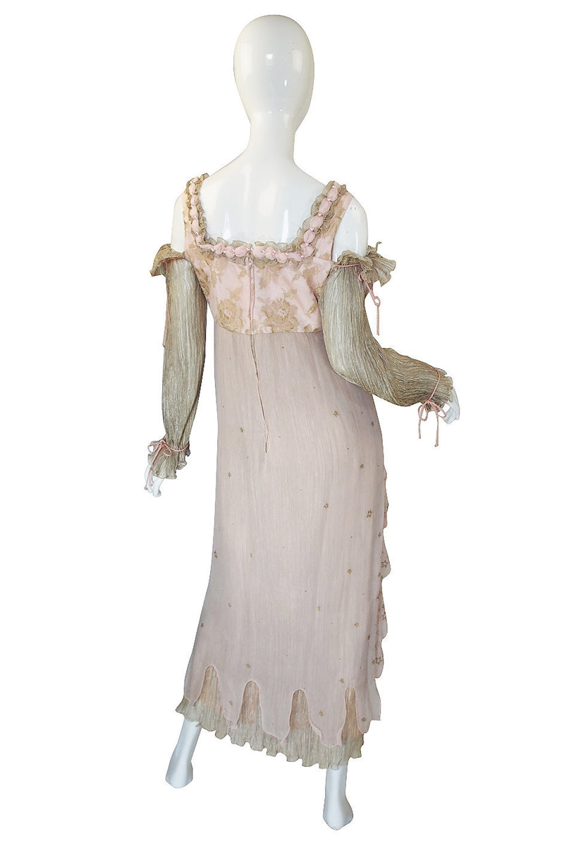 1970s Zandra Rhodes Hand Painted Silk Gown – Shrimpton Couture