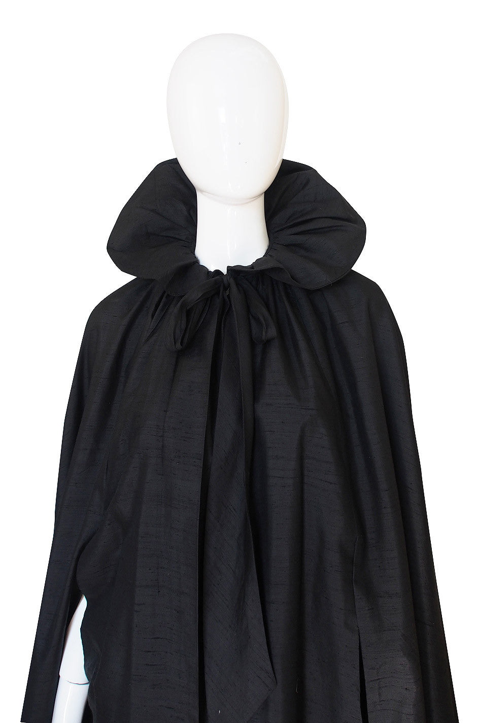 1970s Possible YSL Silk Taffeta Evening Cape – Shrimpton Couture