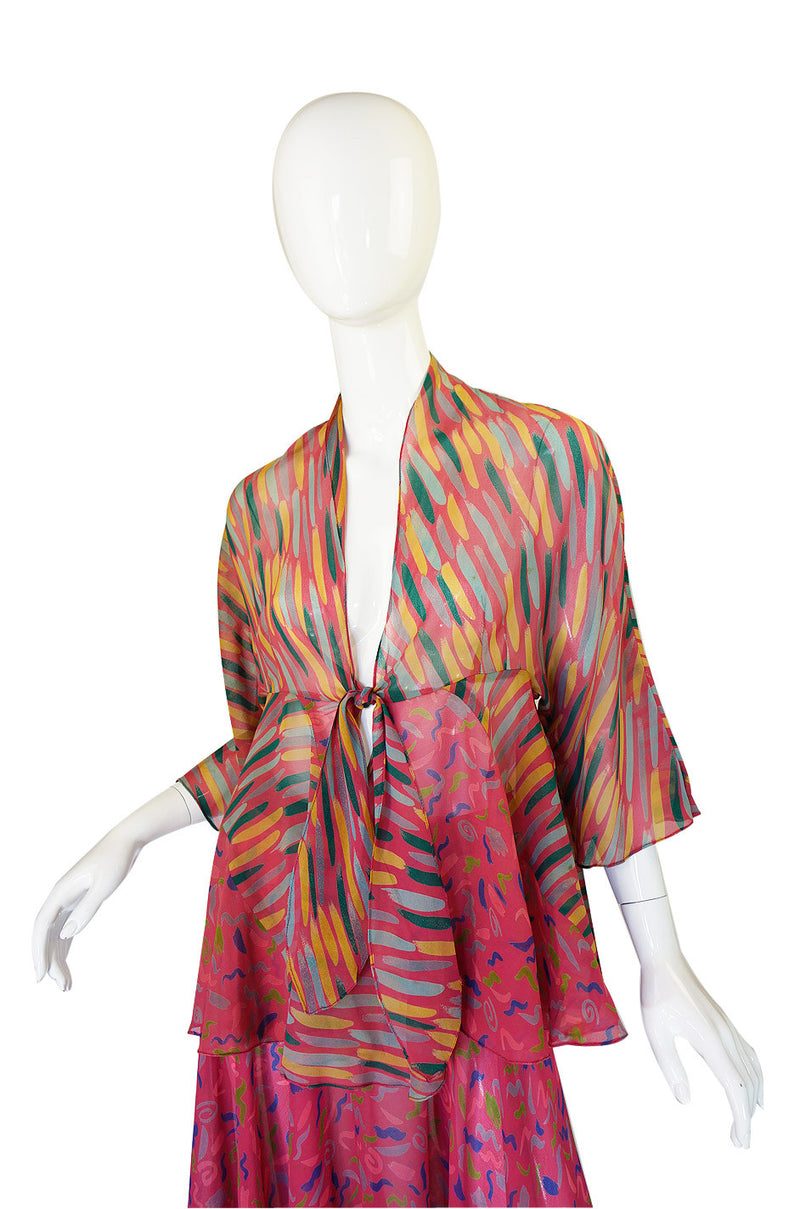 1970s Ossie Clark Birtwell Print Silk Set – Shrimpton Couture
