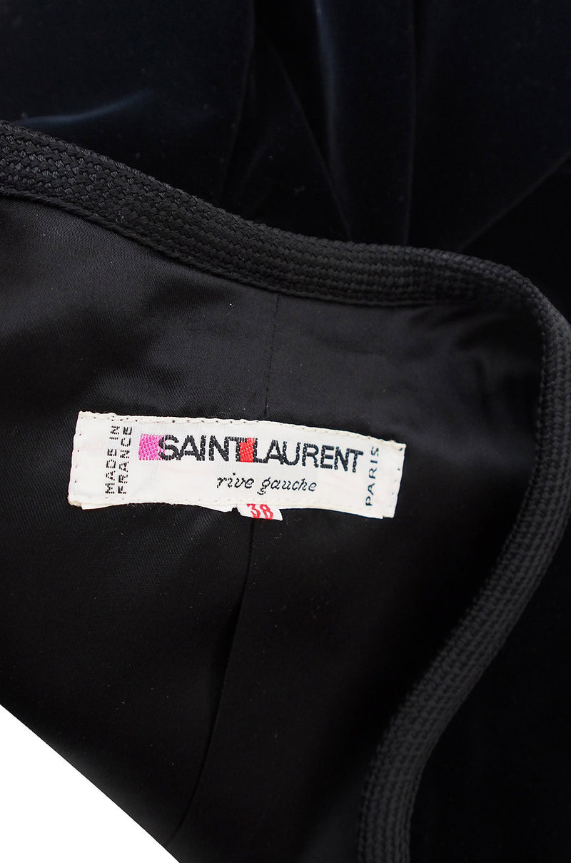 1970s Yves Saint Laurent Velvet Crop Jacket – Shrimpton Couture