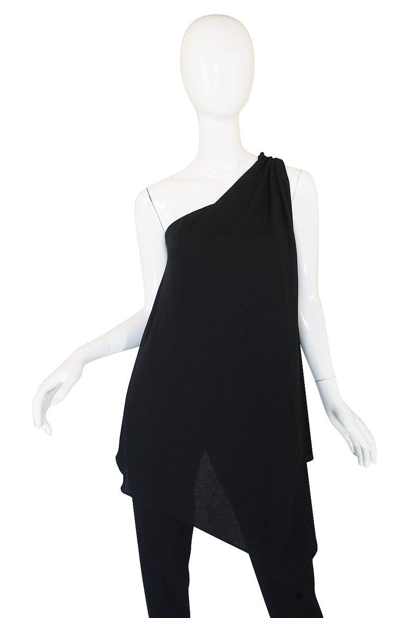 1970s Joy Stevens Black Jersey Jumpsuit – Shrimpton Couture