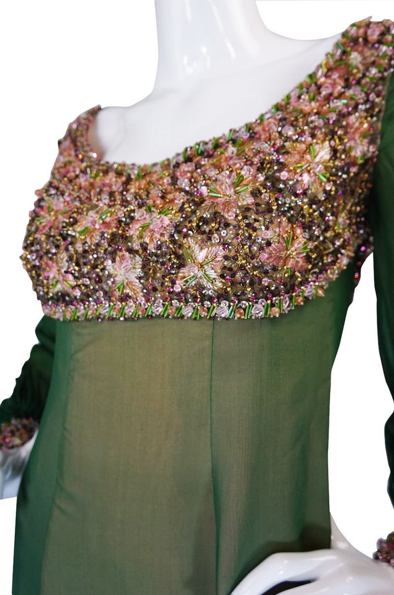 1960s Pierre Balmain Haute Couture Beaded Silk Dress – Shrimpton Couture