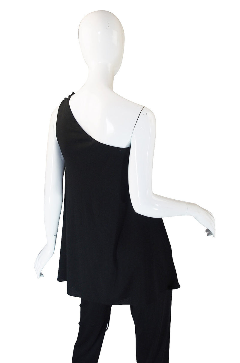 1970s Joy Stevens Black Jersey Jumpsuit – Shrimpton Couture