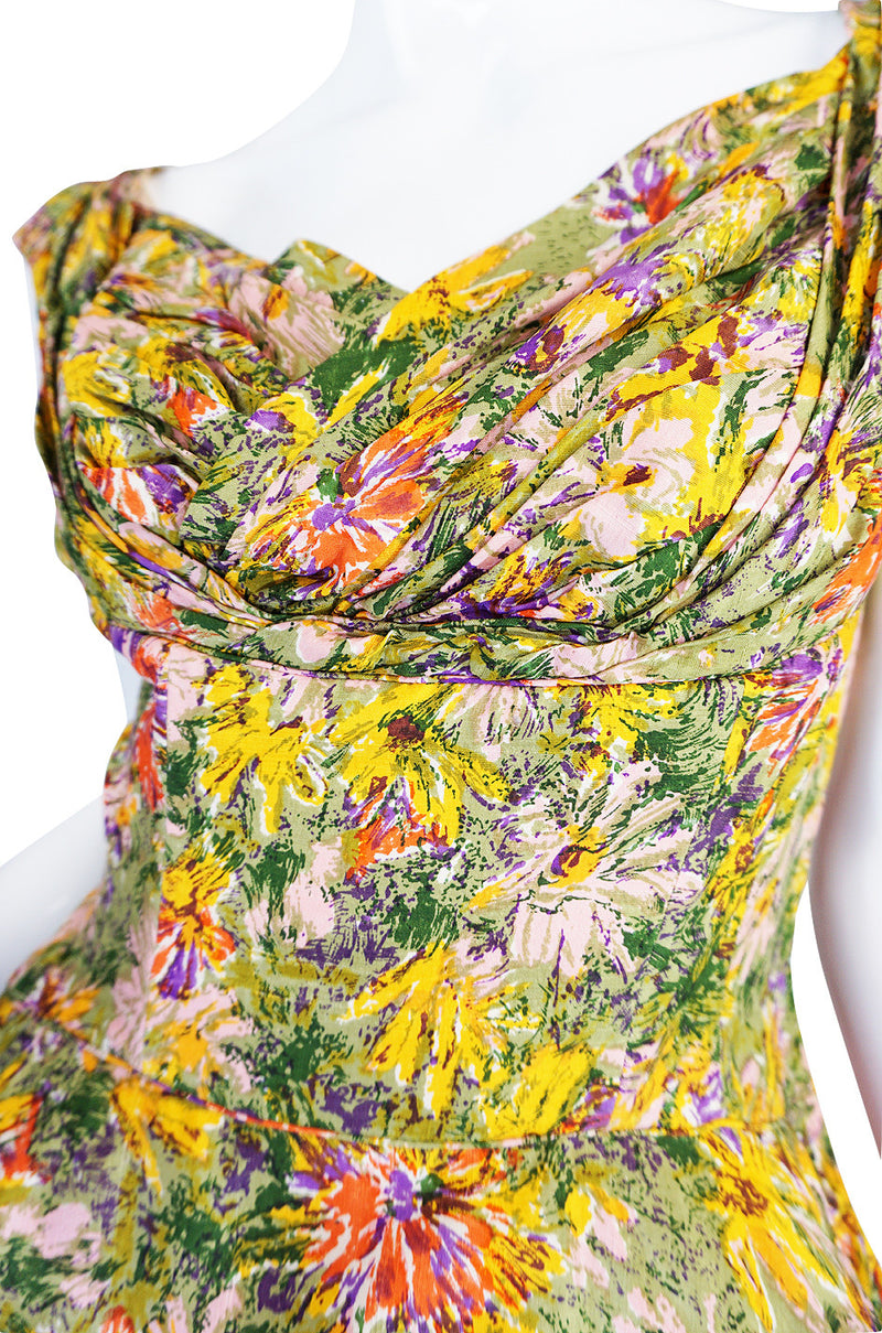 Extraordinary 1950s Yellow Silk Ceil Chapman Dress – Shrimpton Couture