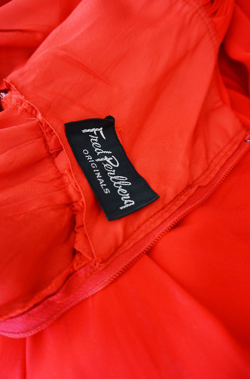 1970s Fred Perlberg Silk Chiffon Gown – Shrimpton Couture