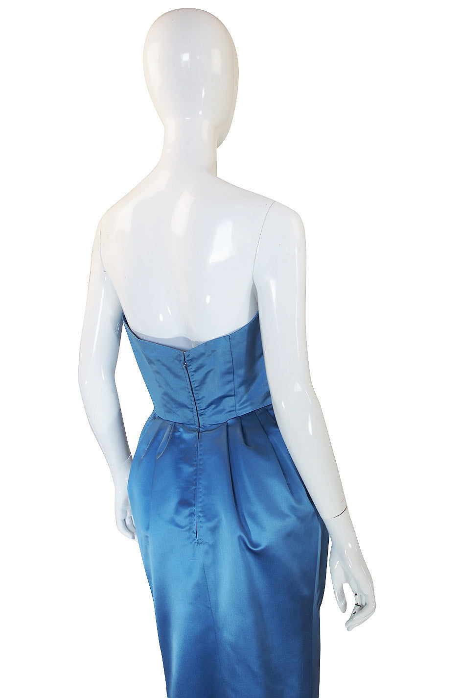 1950s Pale Blue Silk Dress – Shrimpton Couture