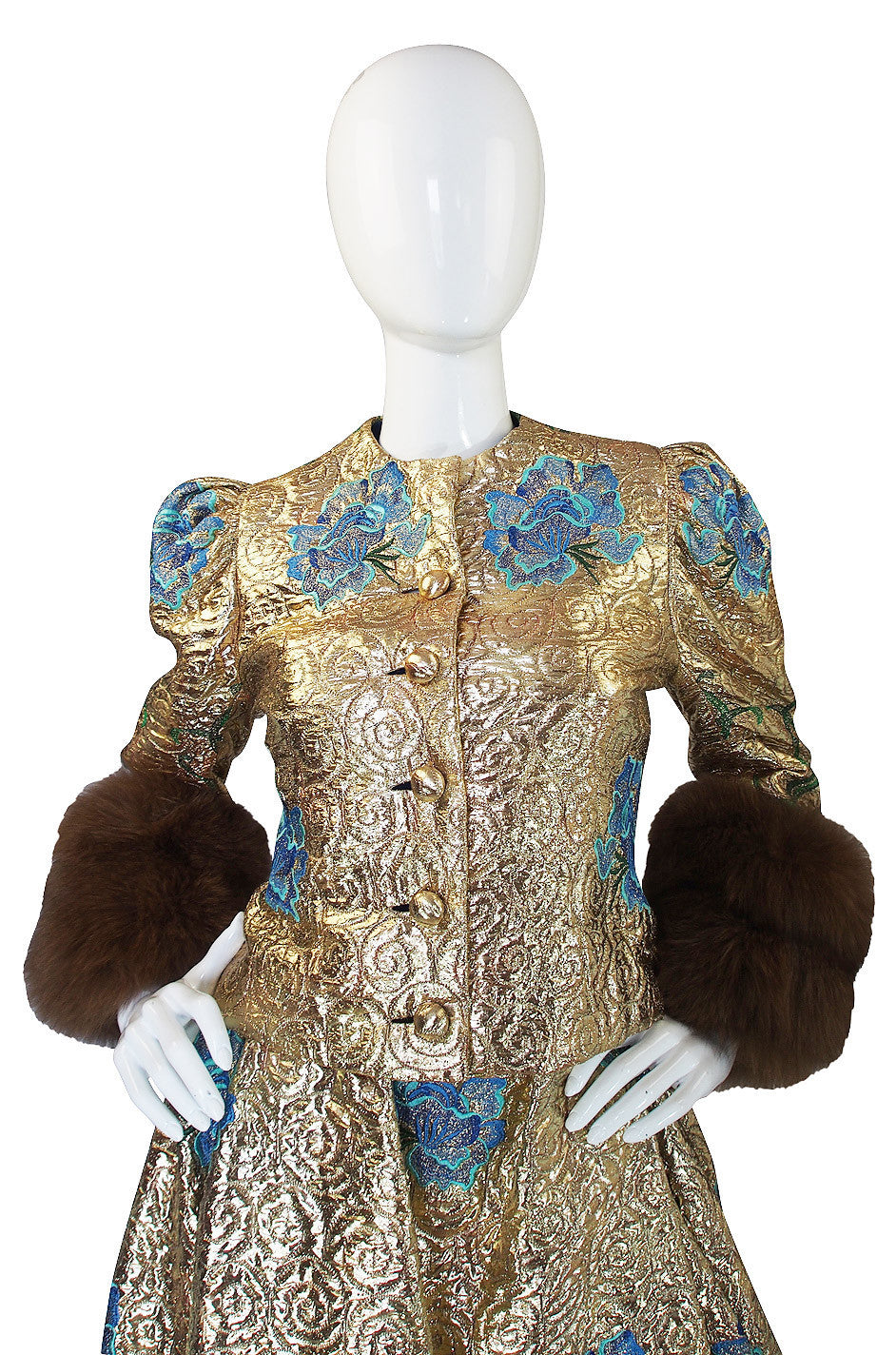 1980s Arnold Scaasi Couture Gown & Sable Jacket – Shrimpton Couture
