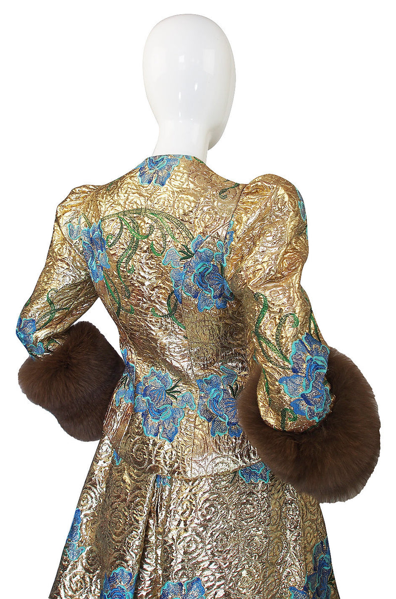 1980s Arnold Scaasi Couture Gown & Sable Jacket – Shrimpton Couture