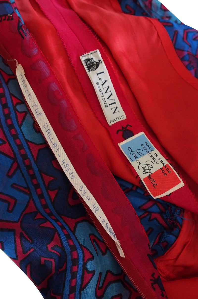 1970s Numbered Silk Gazar Lanvin Caftan Dress – Shrimpton Couture
