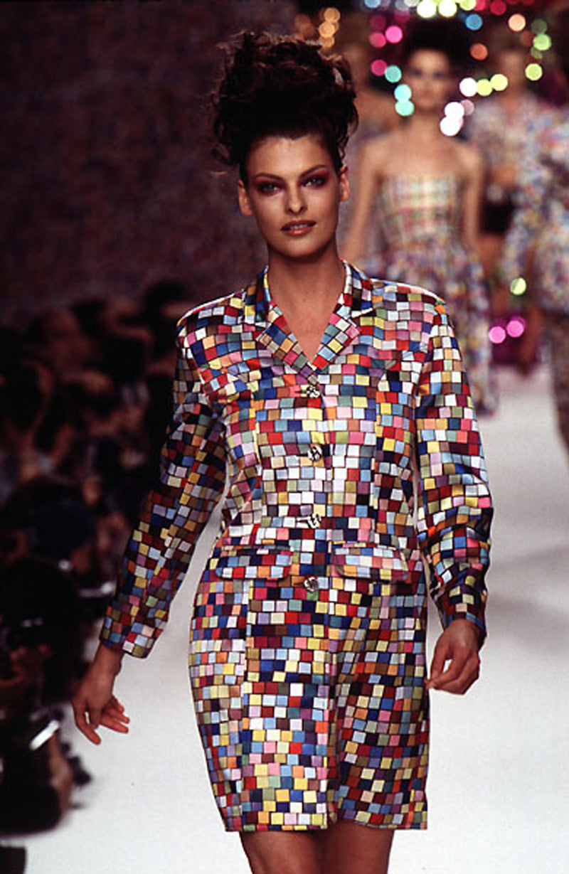 S/S 1995 Todd Oldham Runway Check Dress – Shrimpton Couture