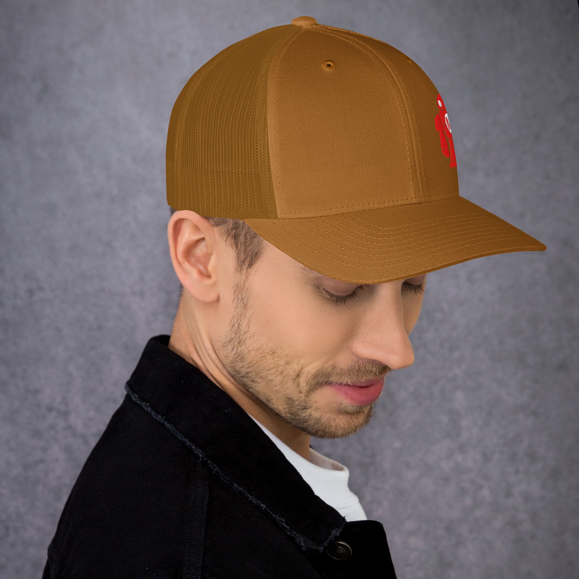 retro trucker hat caramel right 6750757cbd5b4