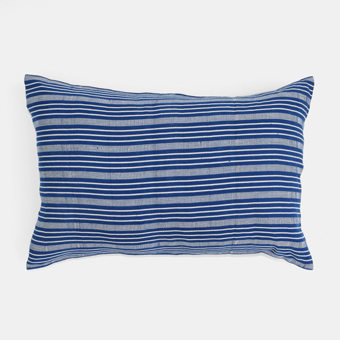 Three Stripe Pillow 20 Navy - House of Cindy