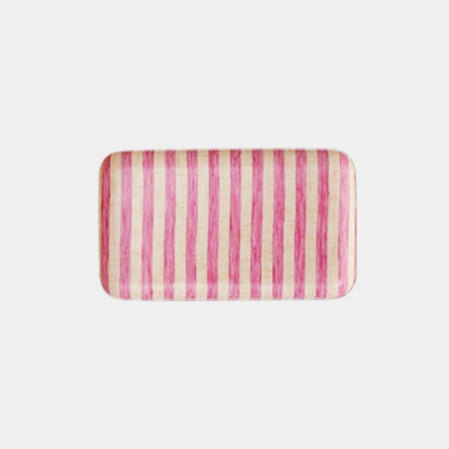 Pink Striped Linen Coated Tray by Fog Linen Work – The Kitsune & Co.