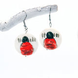 Earrings - Painted Shell/Stone