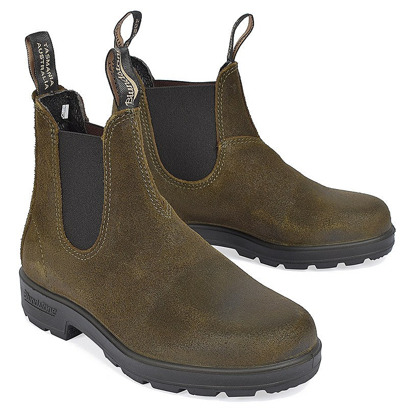 blundstone olive suede womens