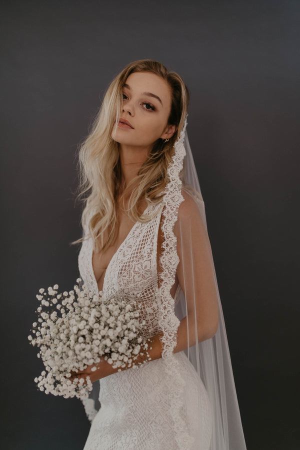 Pippa Ruffle Veil – TRISH SCULLY