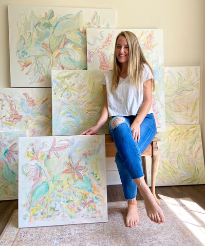 Shelby Leigh Kizer in her Studio