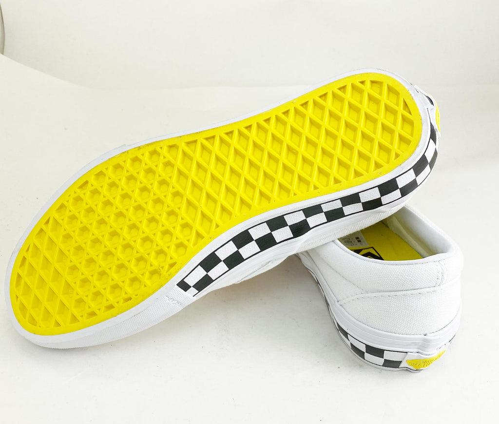 black white yellow vans