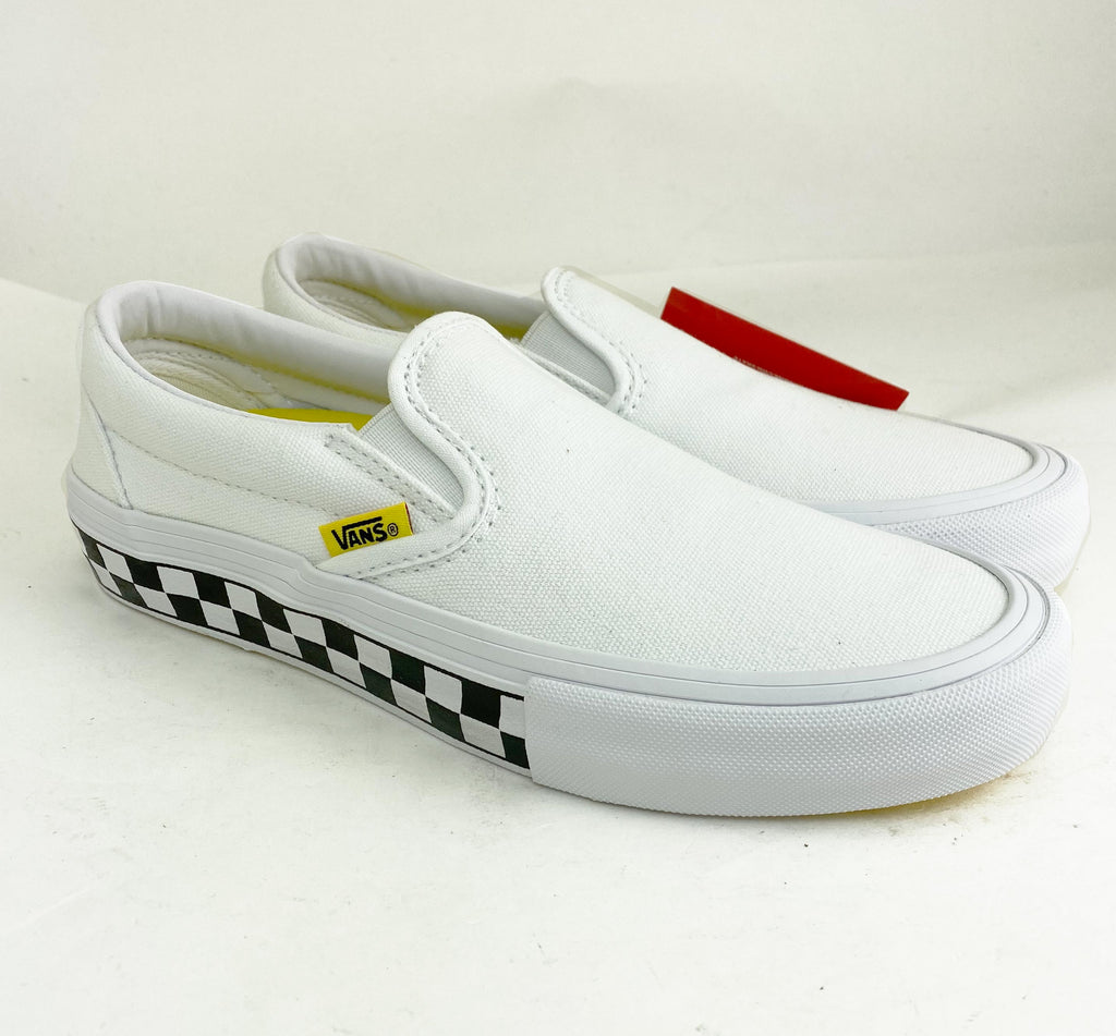 vans white and yellow