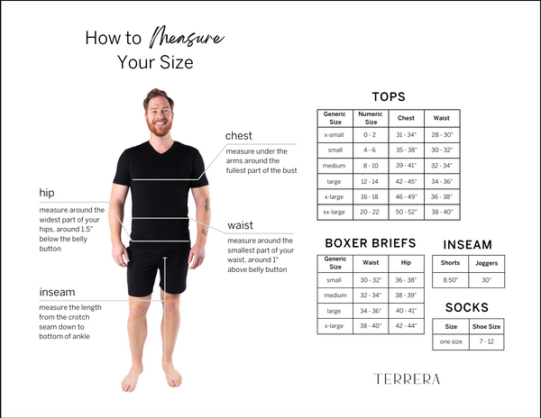 Size Guide – Terrera