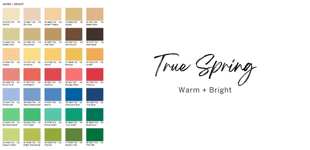 True spring color analysis