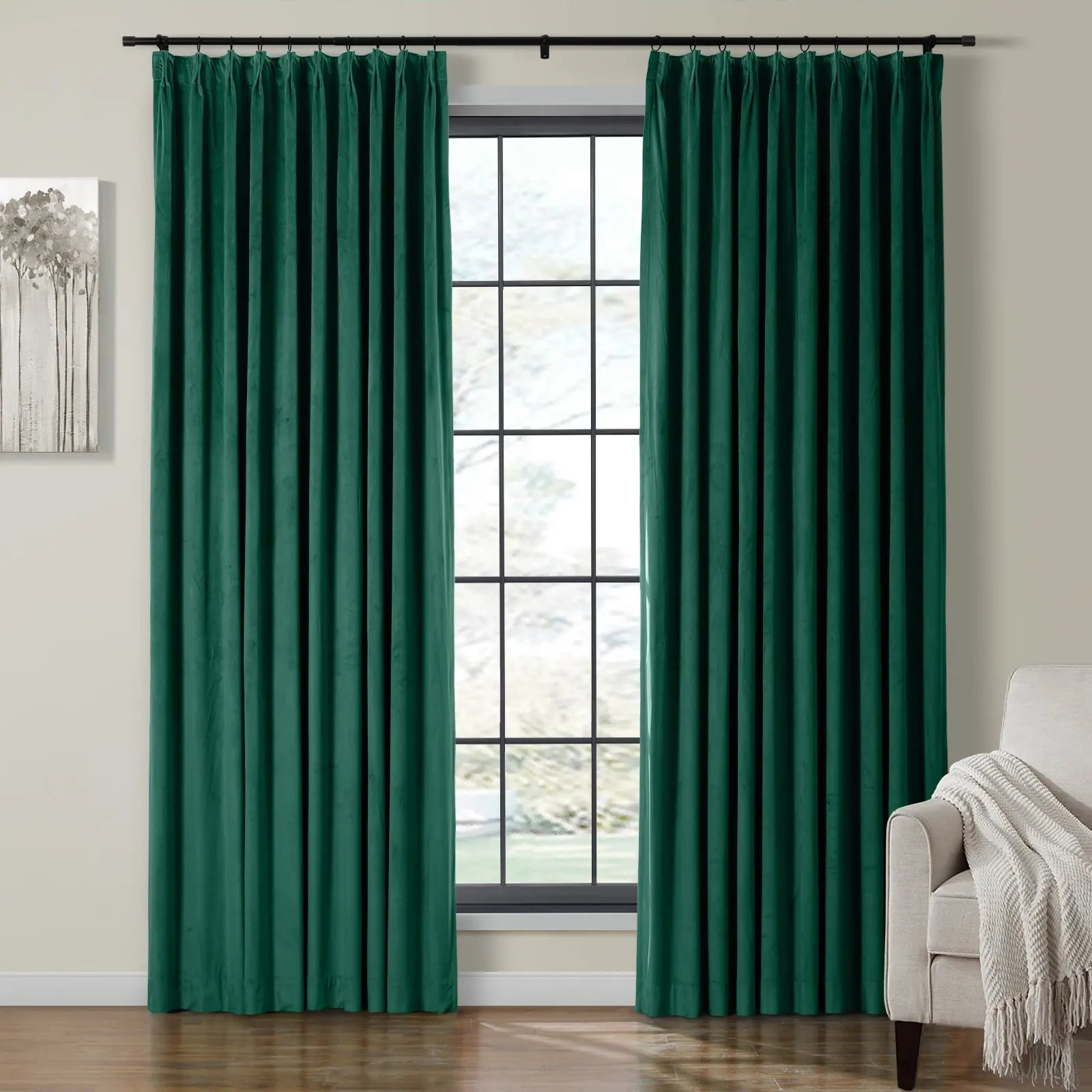Velvet Pleated Birkin Curtain