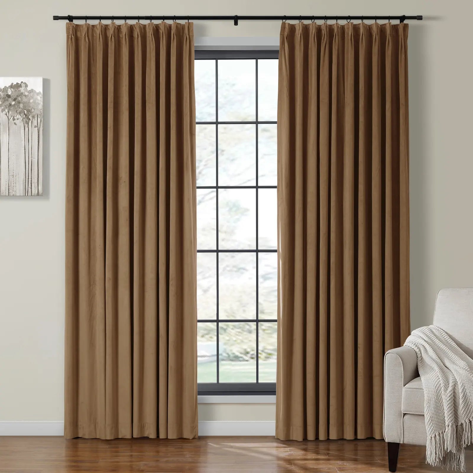 Velvet Pleated Birkin Curtain