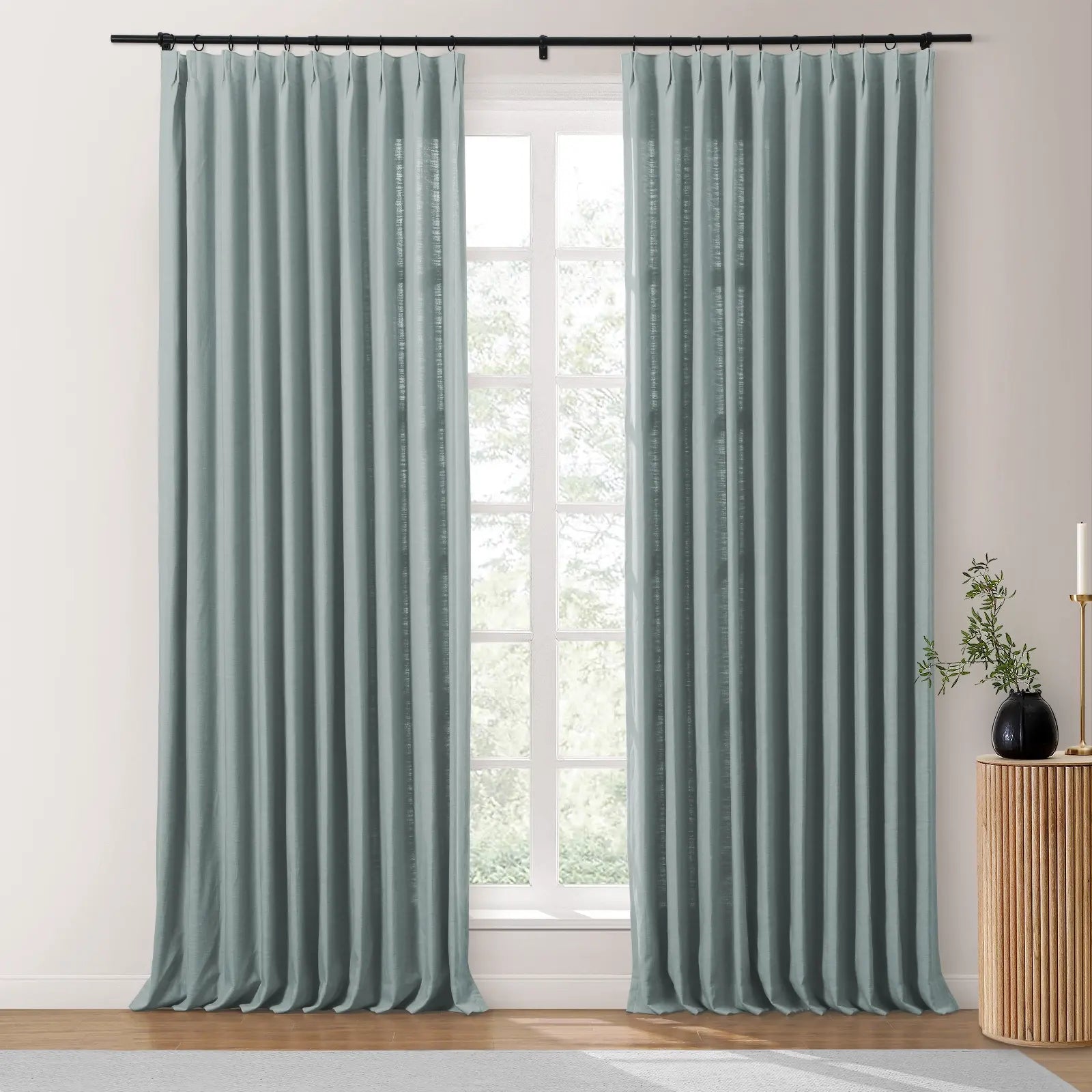 Isabella's Pleated Heavyweight Cotton Drapery