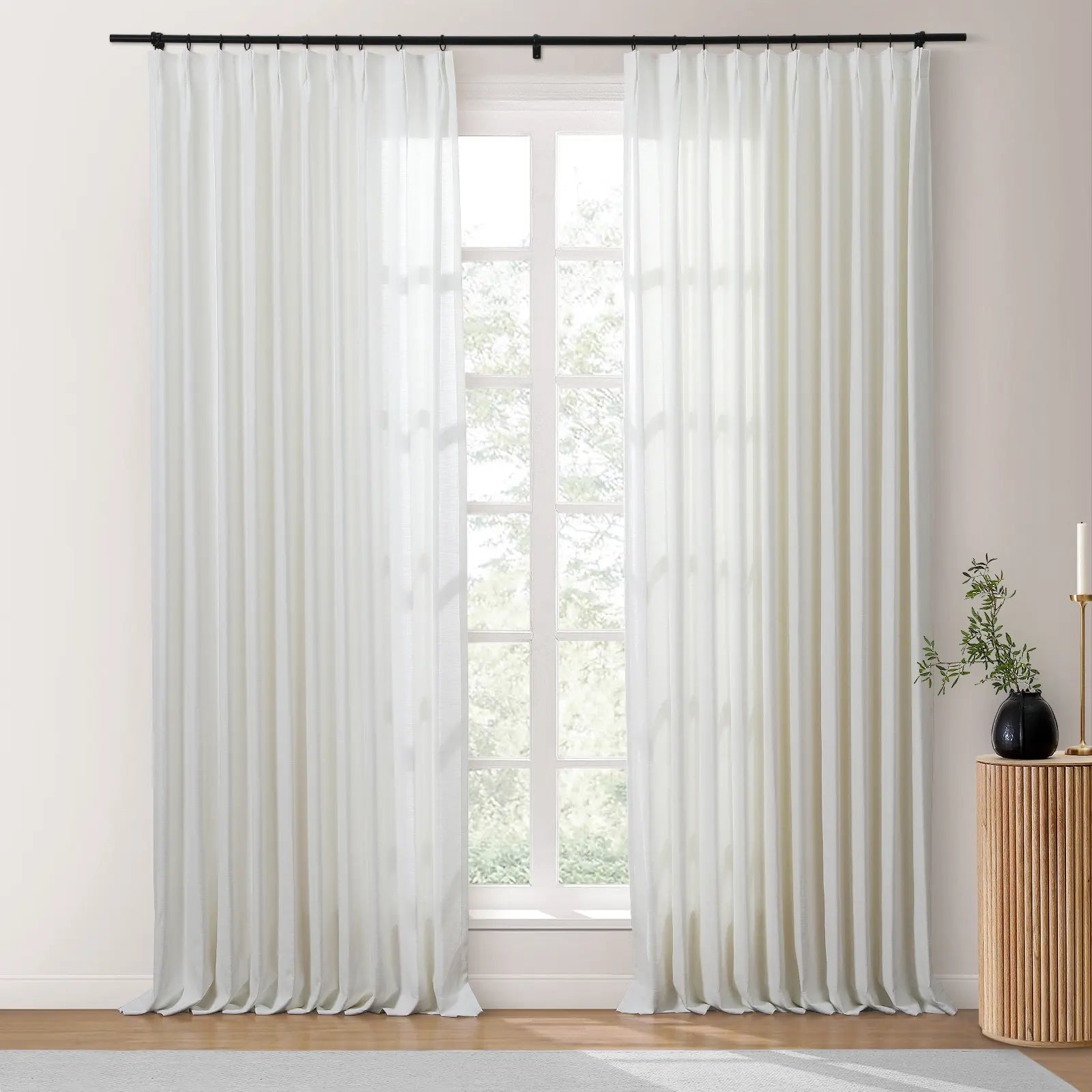 Isabella's Pleated Heavyweight Cotton Drapery