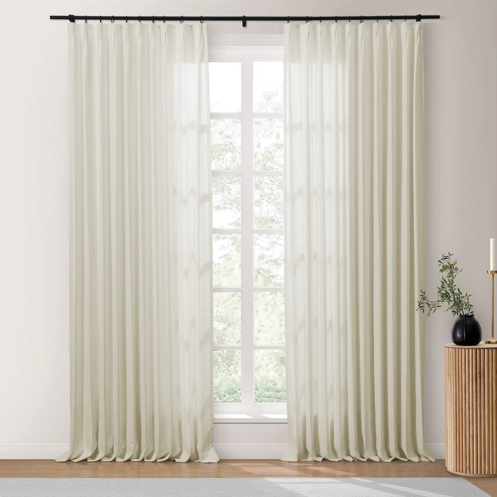 Isabella's Pleated Heavyweight Cotton Drapery
