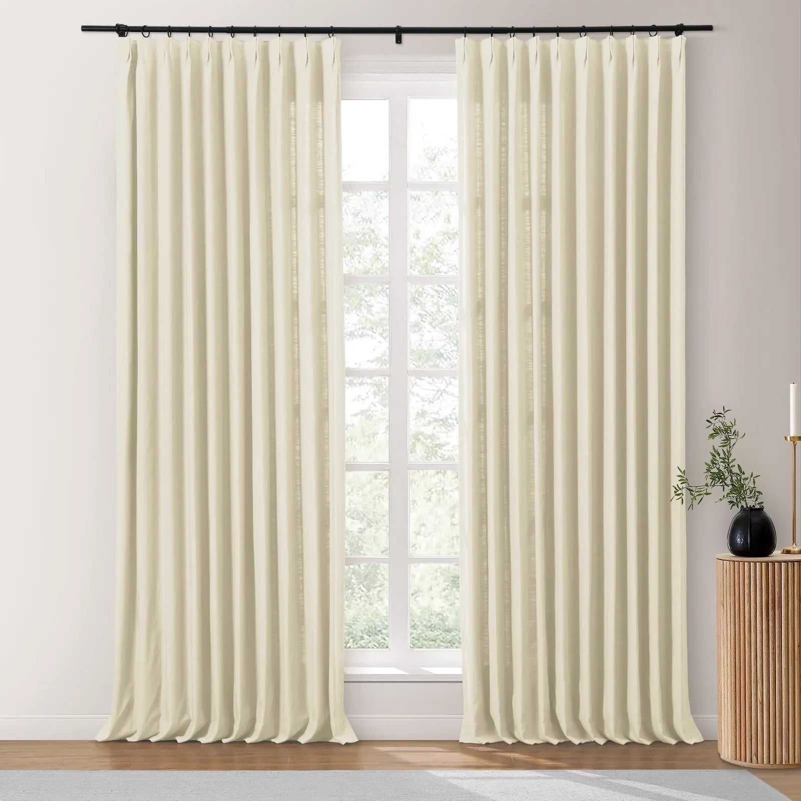 Isabella's Pleated Heavyweight Cotton Drapery