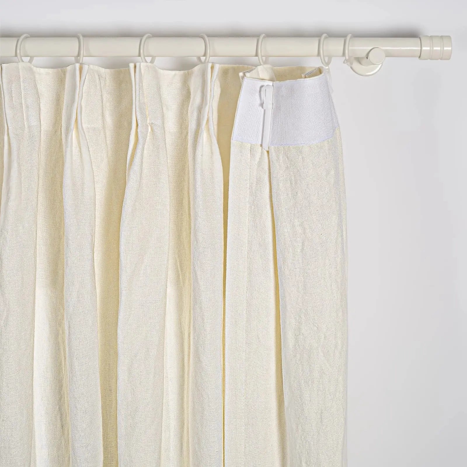 Pleated Drapery in 100% Lacey Linen