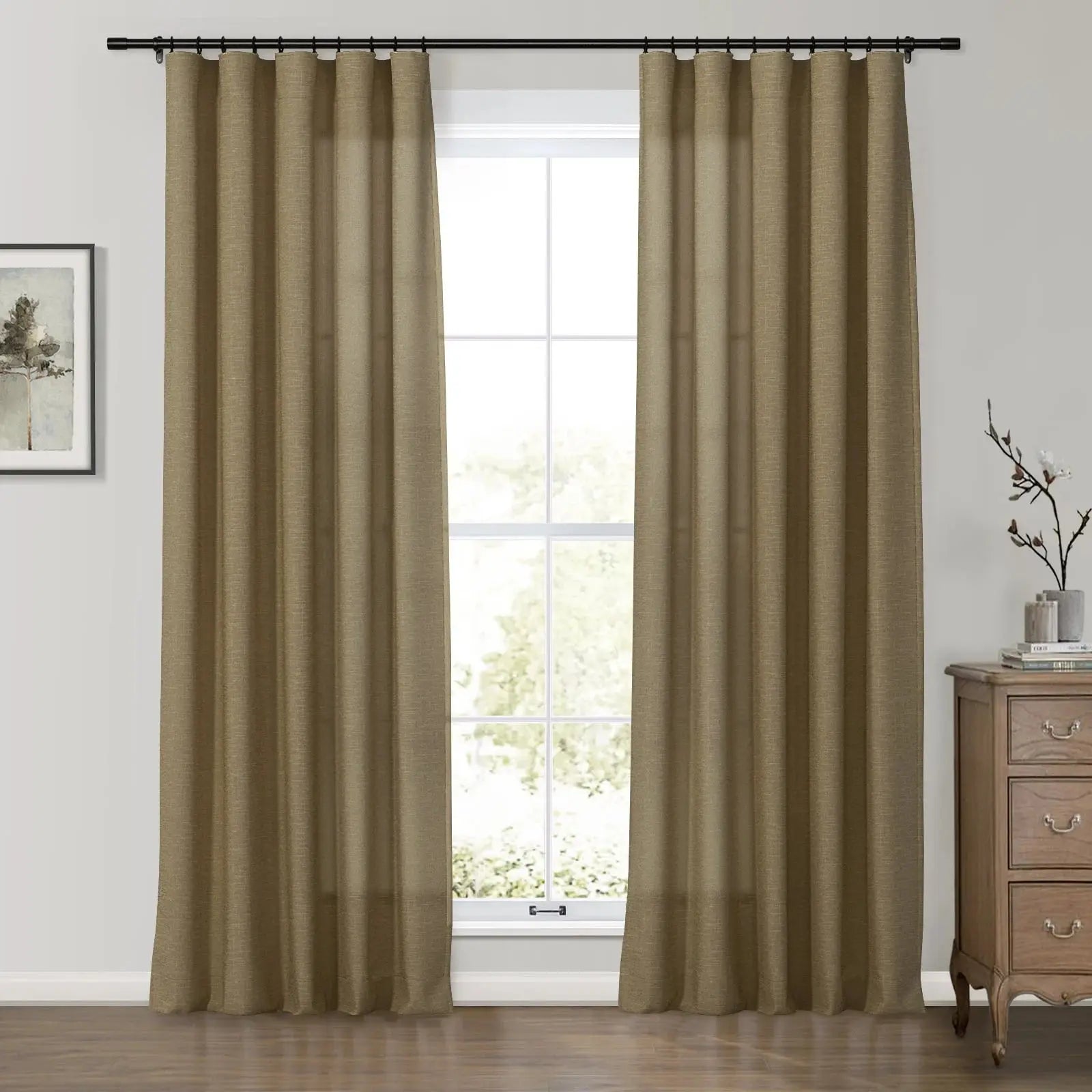 Thumbnail of Premium Belgian Linen Flax Curtain Soft Top Patti