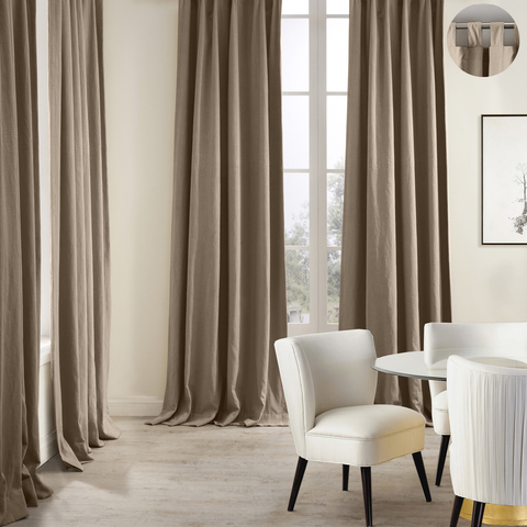 Linen curtains