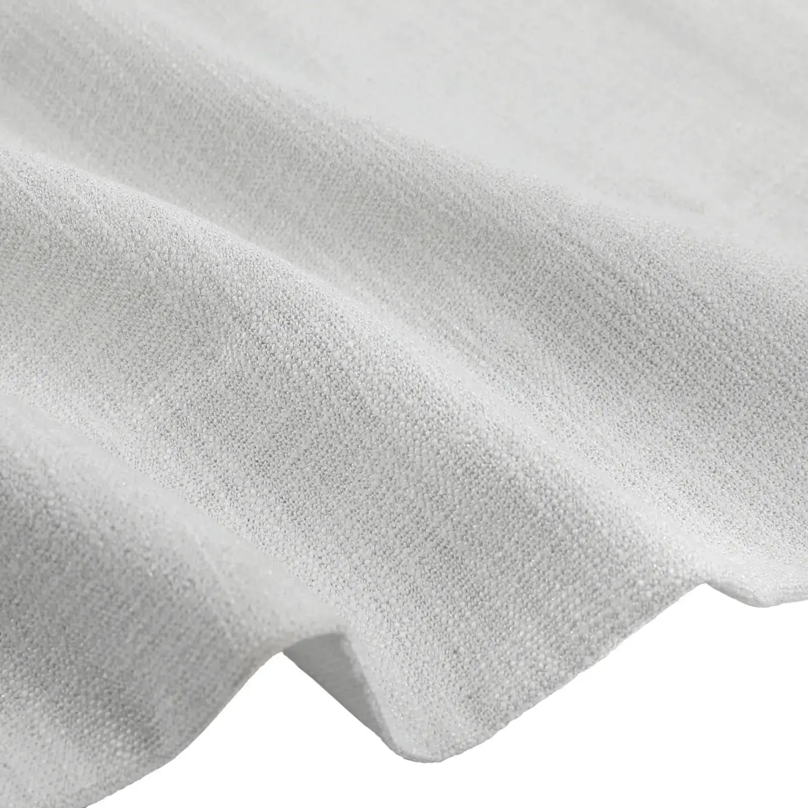 Pleated Sarai Curtain in a Textured Metallic Cotton Blend