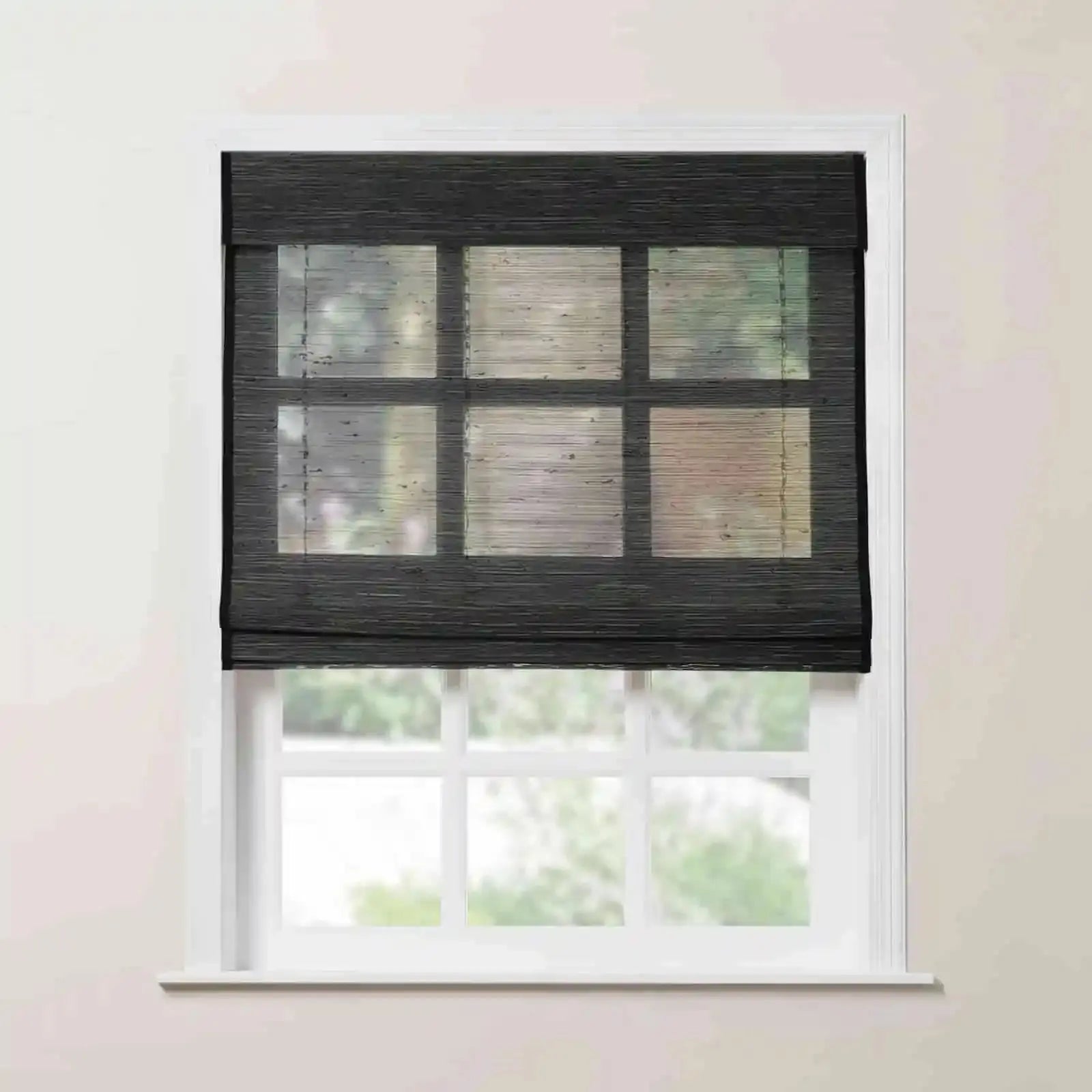 Series P Motorized Bamboo Woven Window Shades by Rae