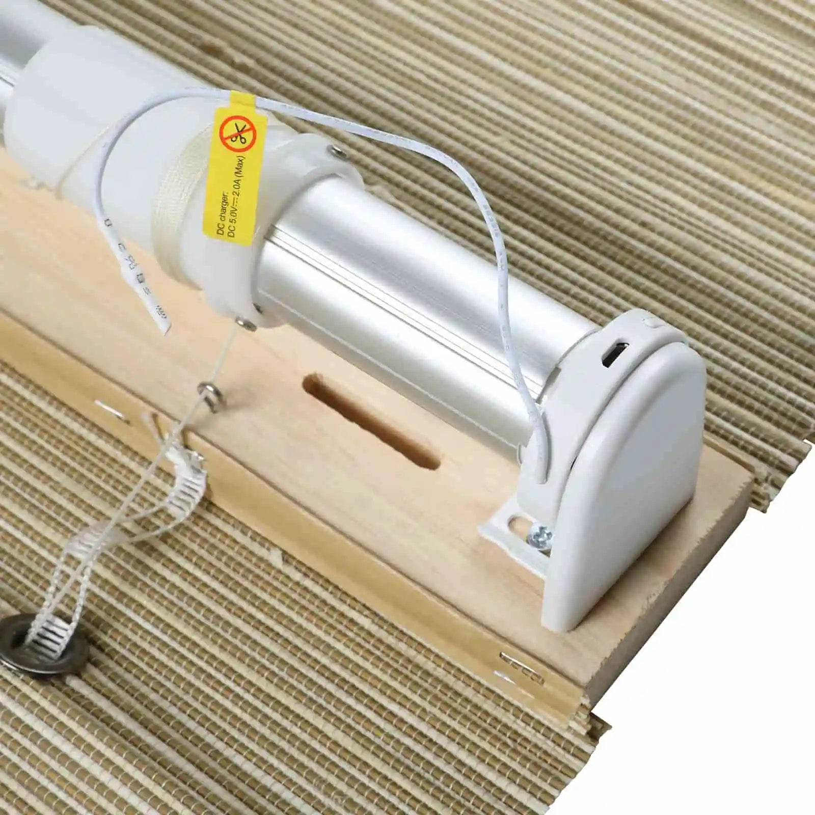 Series P Motorized Bamboo Woven Window Shades by Rae