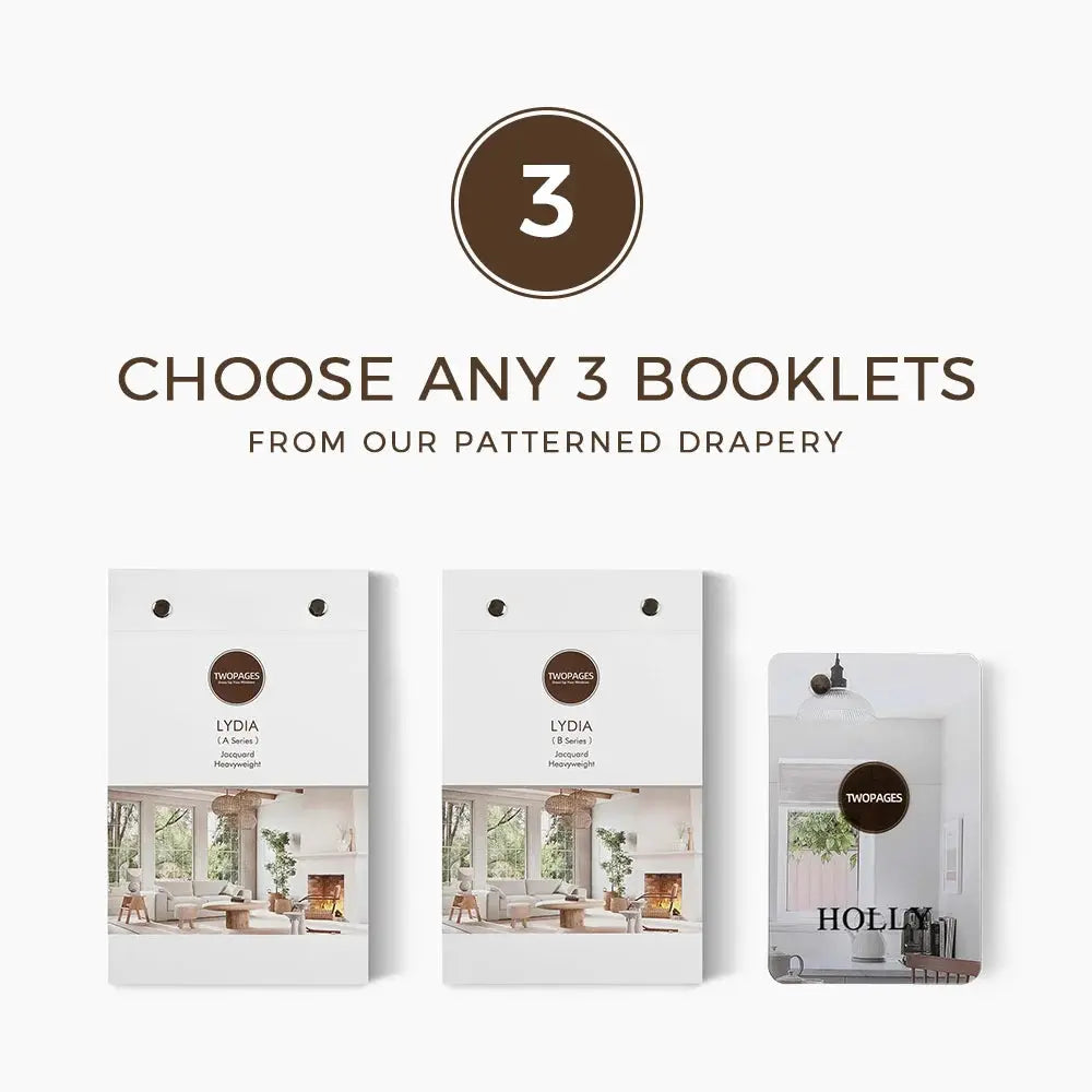 Choose Any 3 Patterned Drapery Sample Booklets