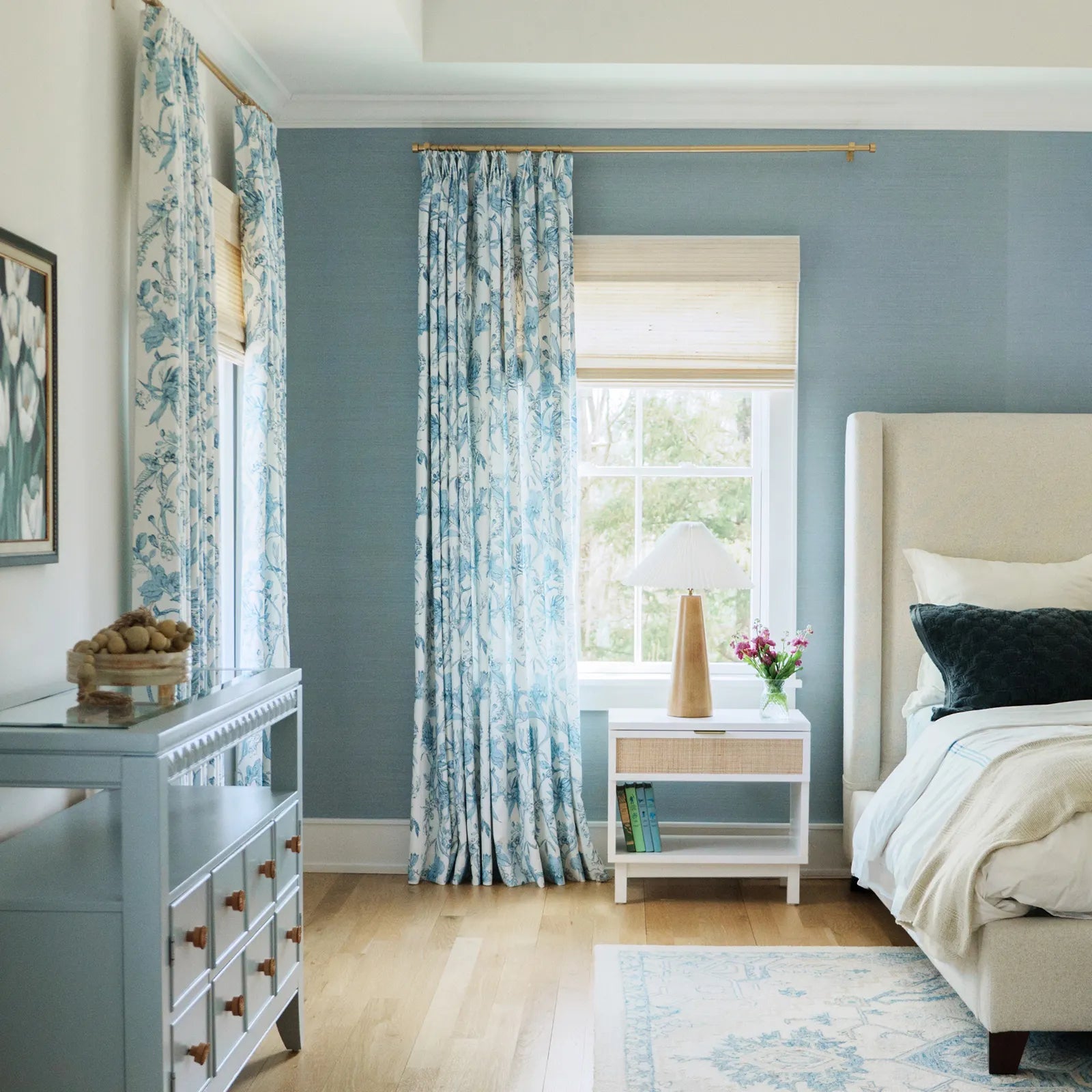 Thumbnail of Holly Country Floral Drapery Pleated (102 inches Length Limit)