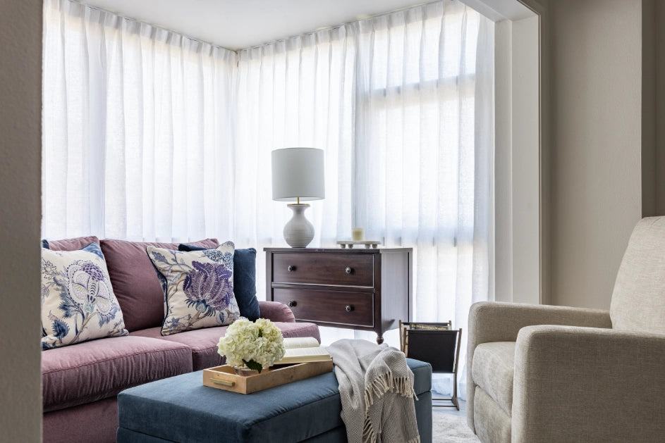 Crisp White Drapes