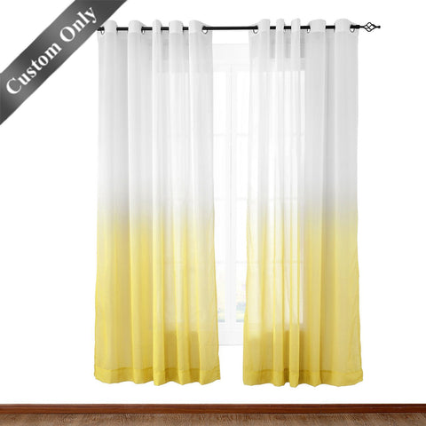 hanging sheer curtains