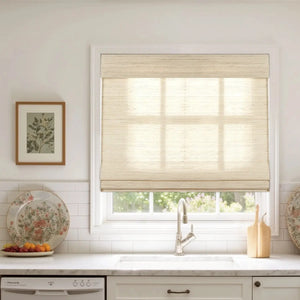 Natural Ramie Bamboo Woven Shade - Cashew - TWOPAGES CURTAINS