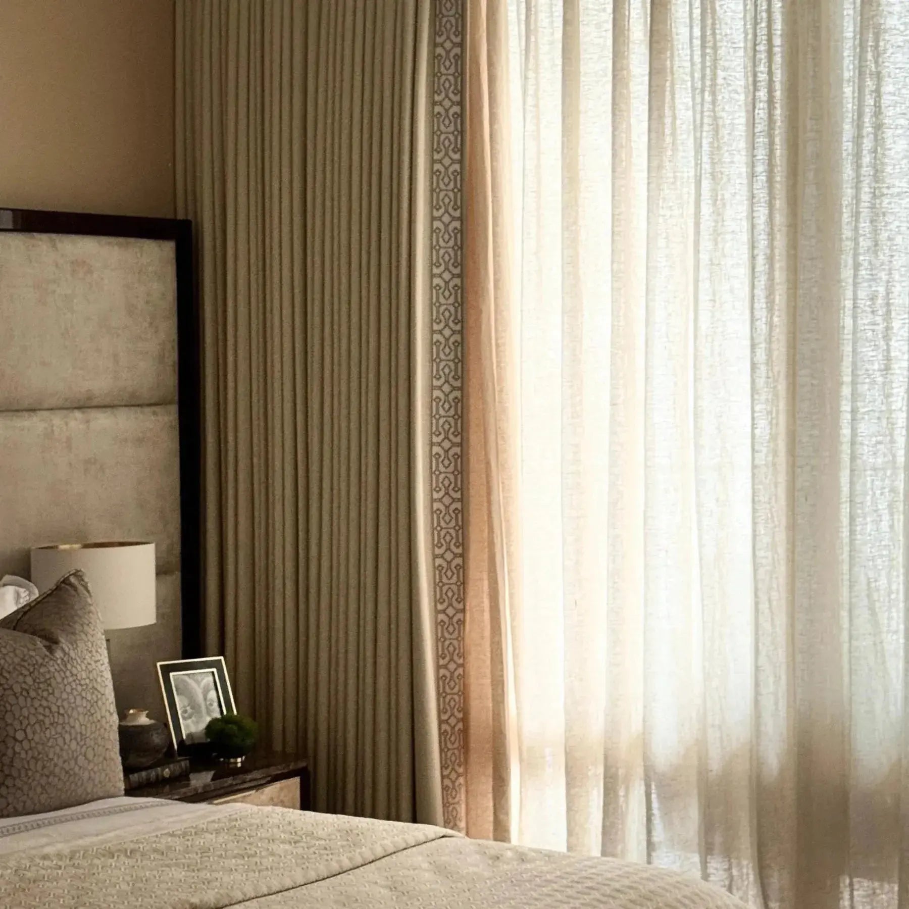 Thumbnail of Custom Curtains with Trim Border(Sold per Pair)