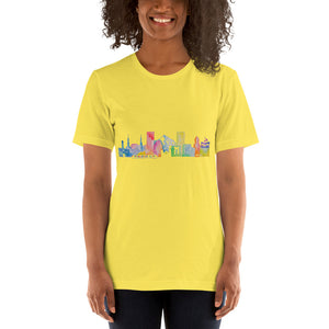 Portland OR Watercolor Short-Sleeve Unisex T-Shirt